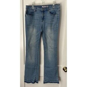 Bongo Jeans Women's 12 Light Wash Flared Denim Pants